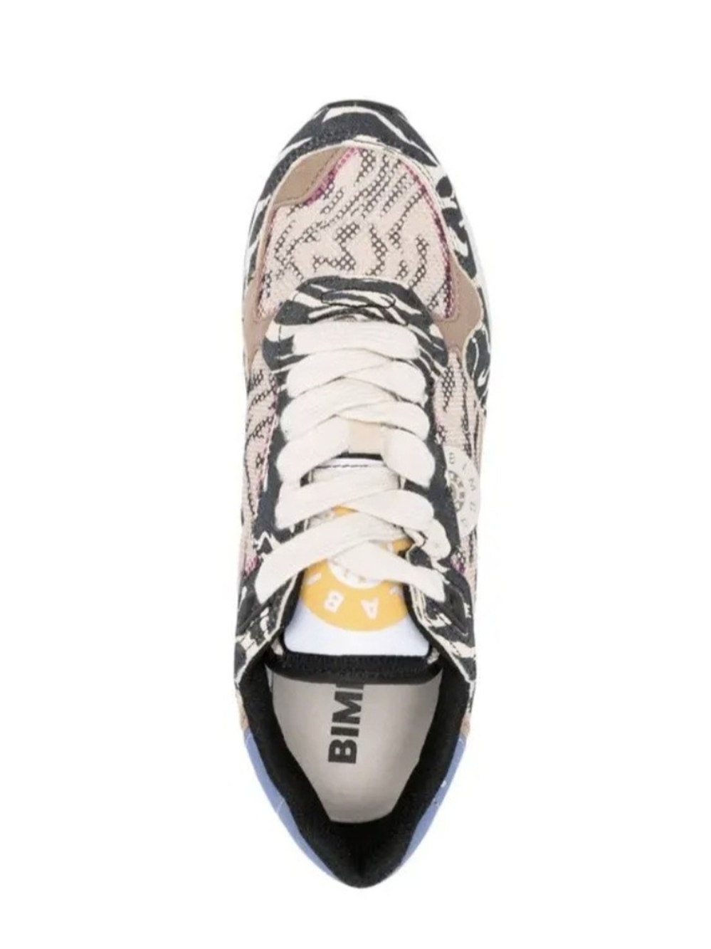 BIMBA Women's Pink & Black Patterned Fashion Sneaker